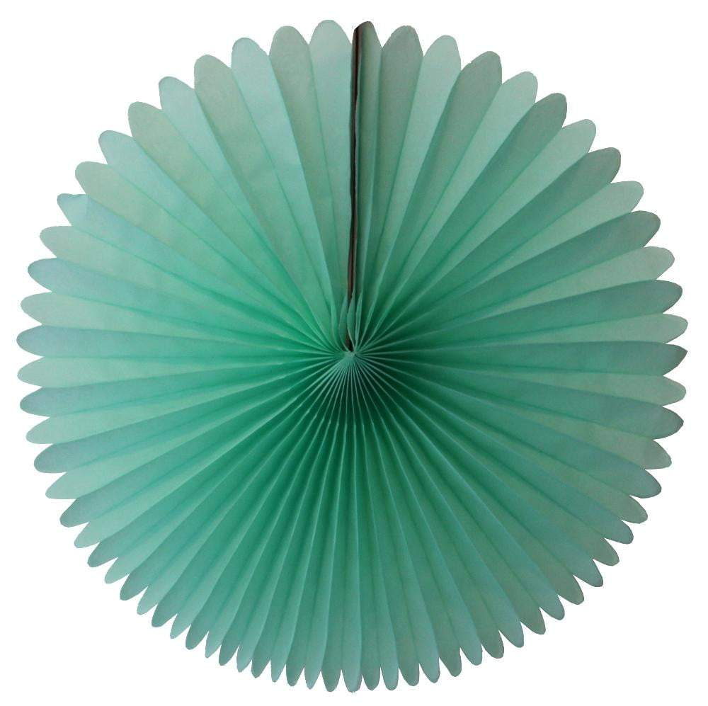 13″ Mint Tissue Paper Fan