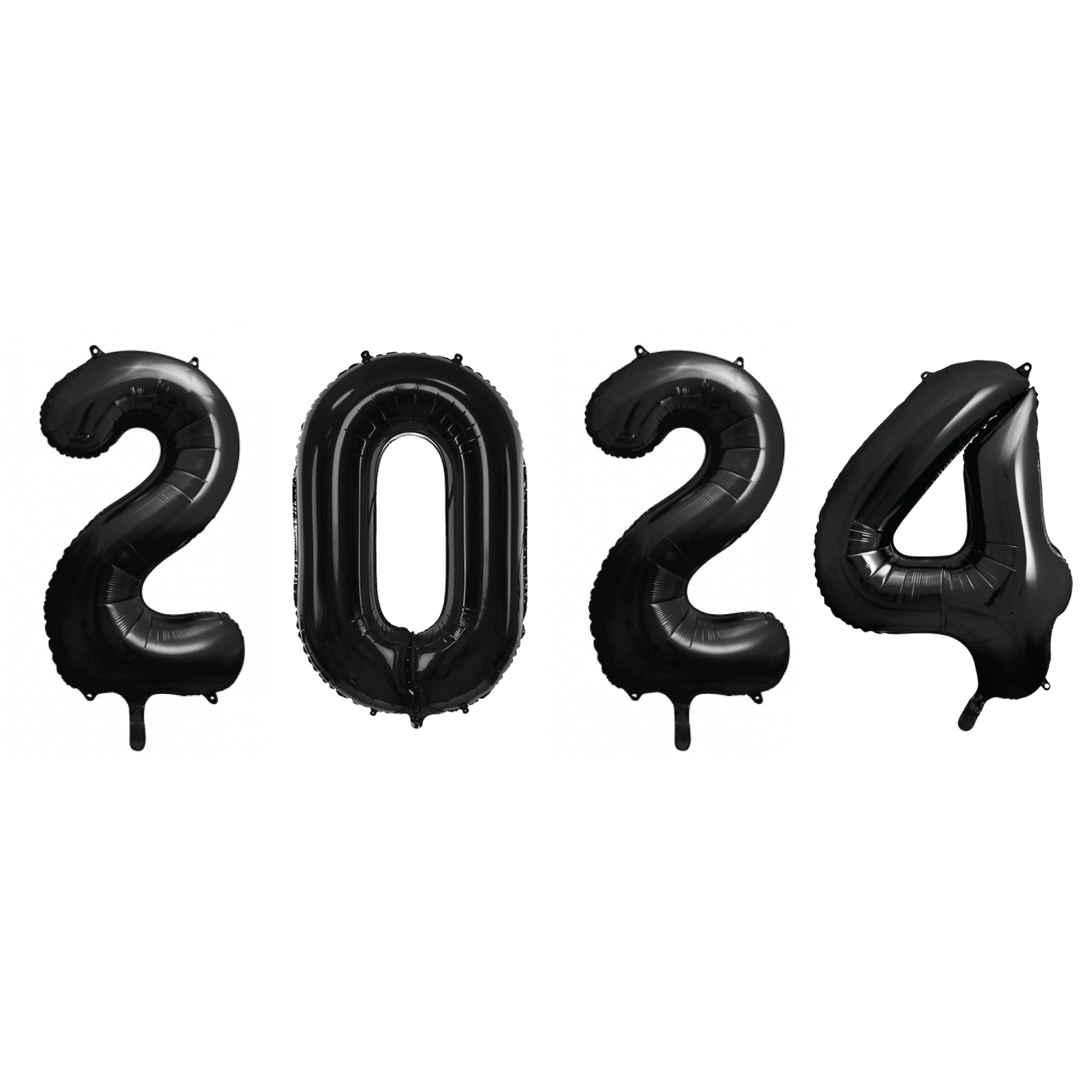 Black 2024 Number Balloon Year 34in