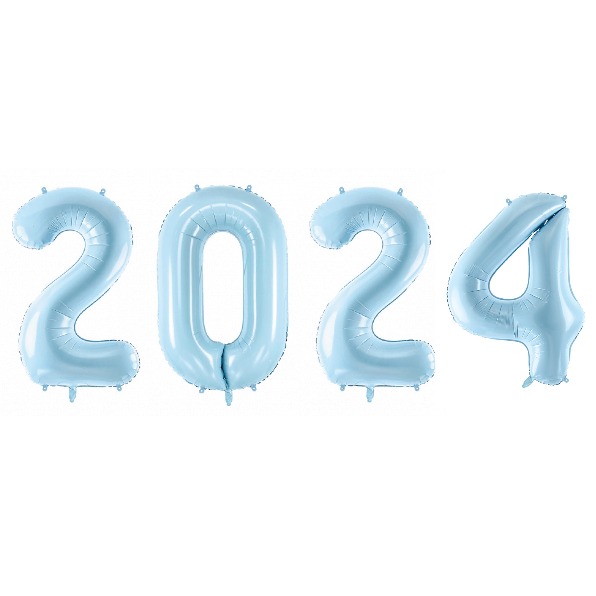 Light Blue 2024 Number Balloon Year 34in