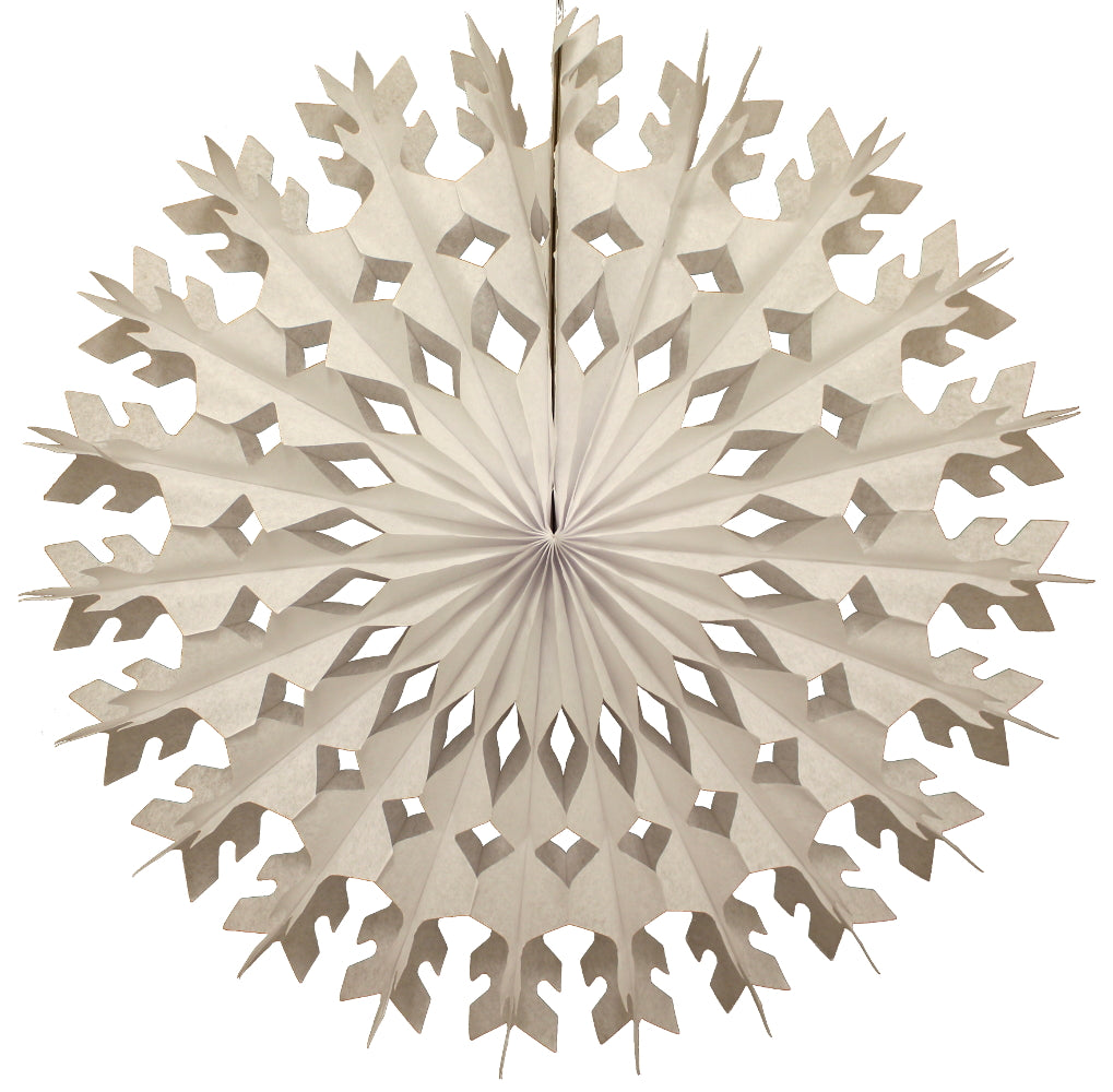 Large White Tissue Paper Snowflake 22″