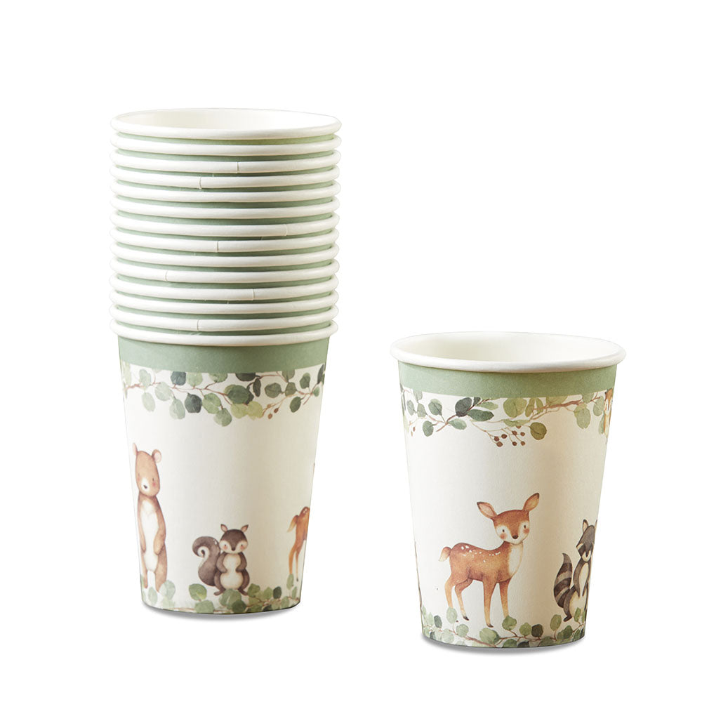 Woodland Baby Shower Cups 16ct