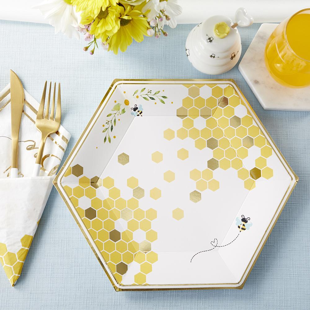 Sweet As Can Bee Lunch Plates 16ct