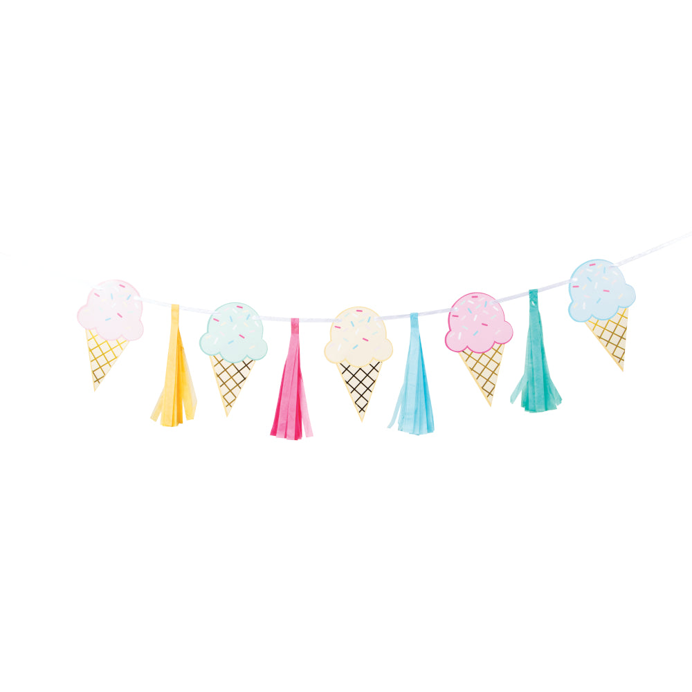 Ice Cream Tassel Banner 6.4ft