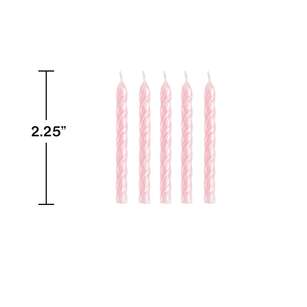 Iridescent Spiral Birthday Candles