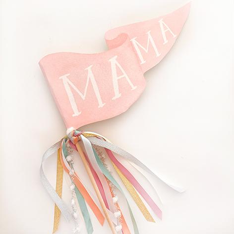 Mama Pennant Flag