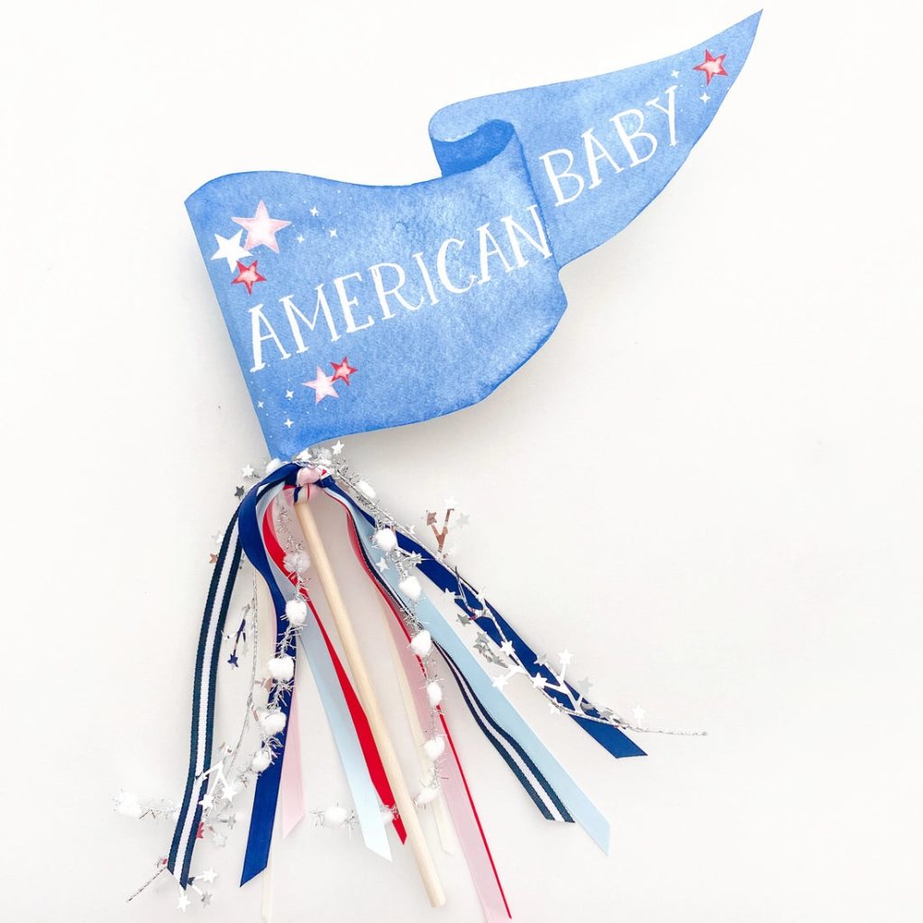 American Baby Pennant Flag