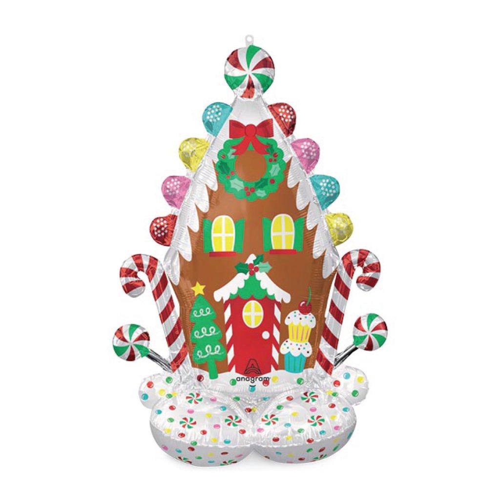 AirLoonz Gingerbread House Balloon 51in