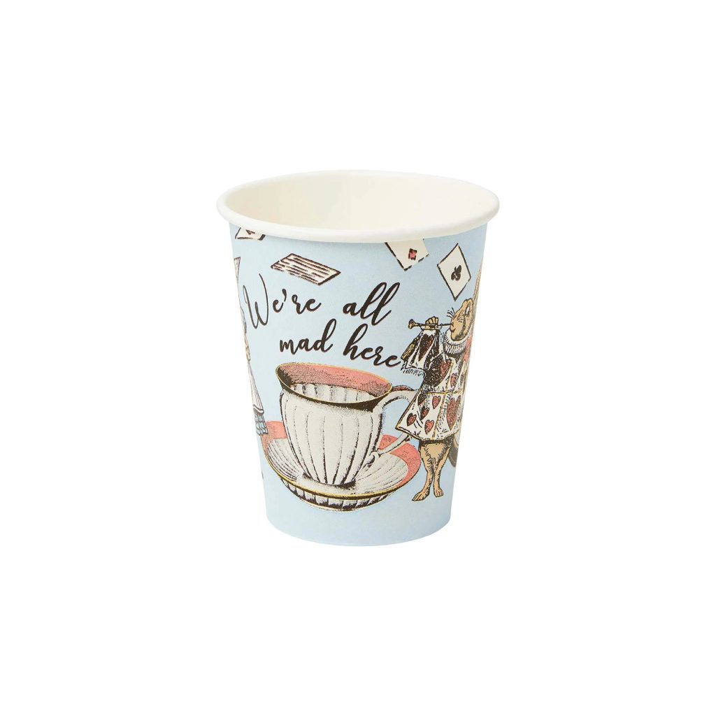 Alice In Wonderland Paper Cups 8ct