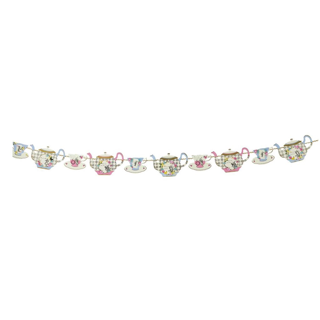 Alice In Wonderland Teapot Garland 13ft