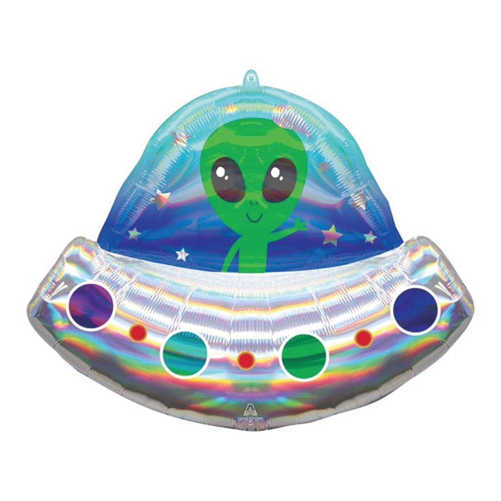 Alien Space Ship Foil Balloon 28in