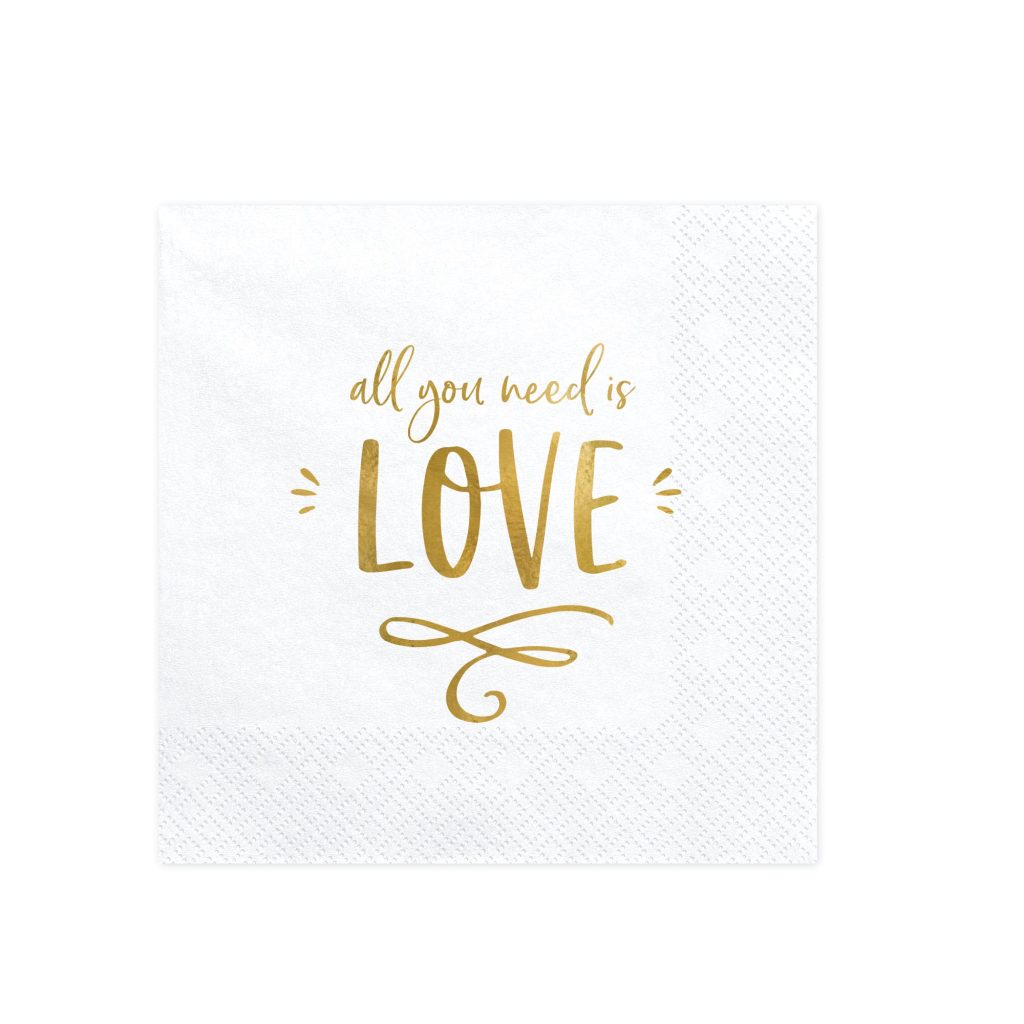 All You Need Is Love Napkins 20ct