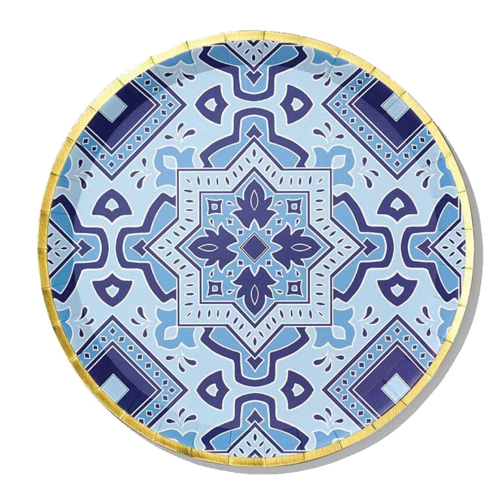 Amalfi Blues Lunch Plates 10ct