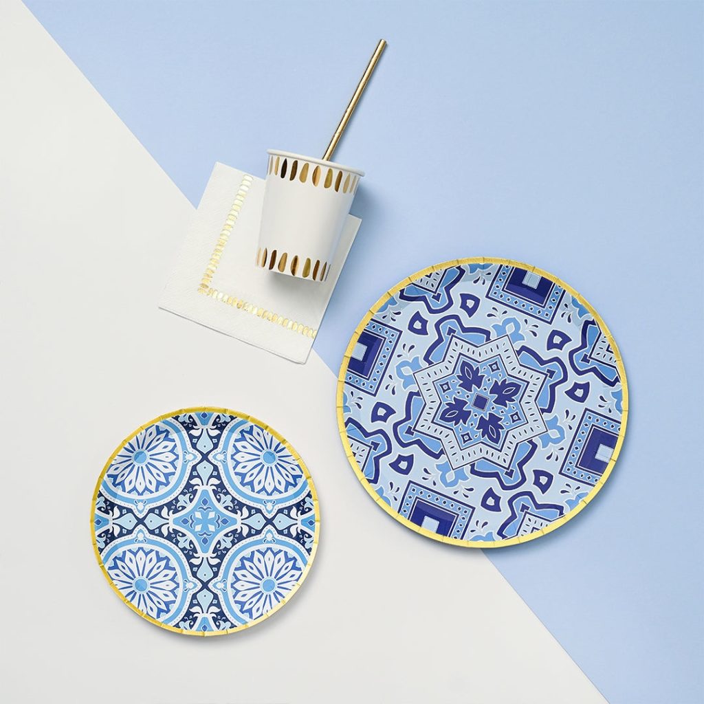 Amalfi Blues Dessert Plates 10ct