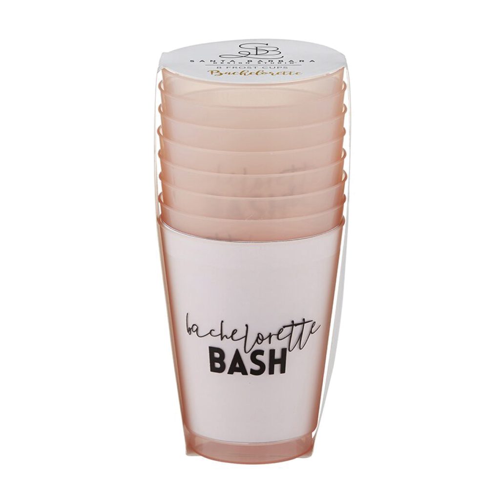 Bachelorette Bash Frosted Plastic Cups 8ct