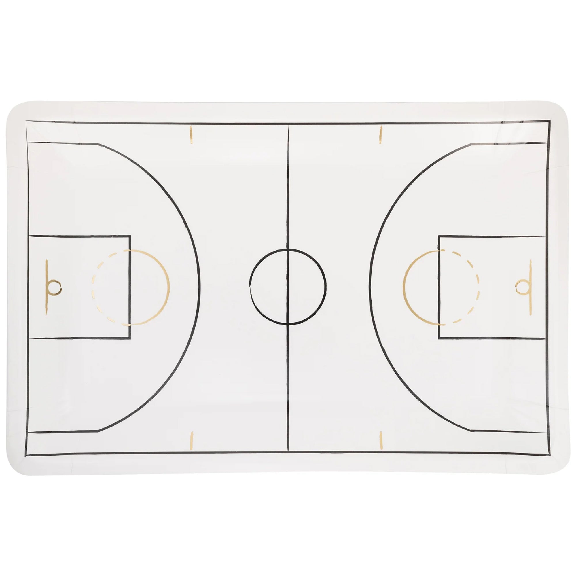 Basketball Court Lunch Plates 8ct