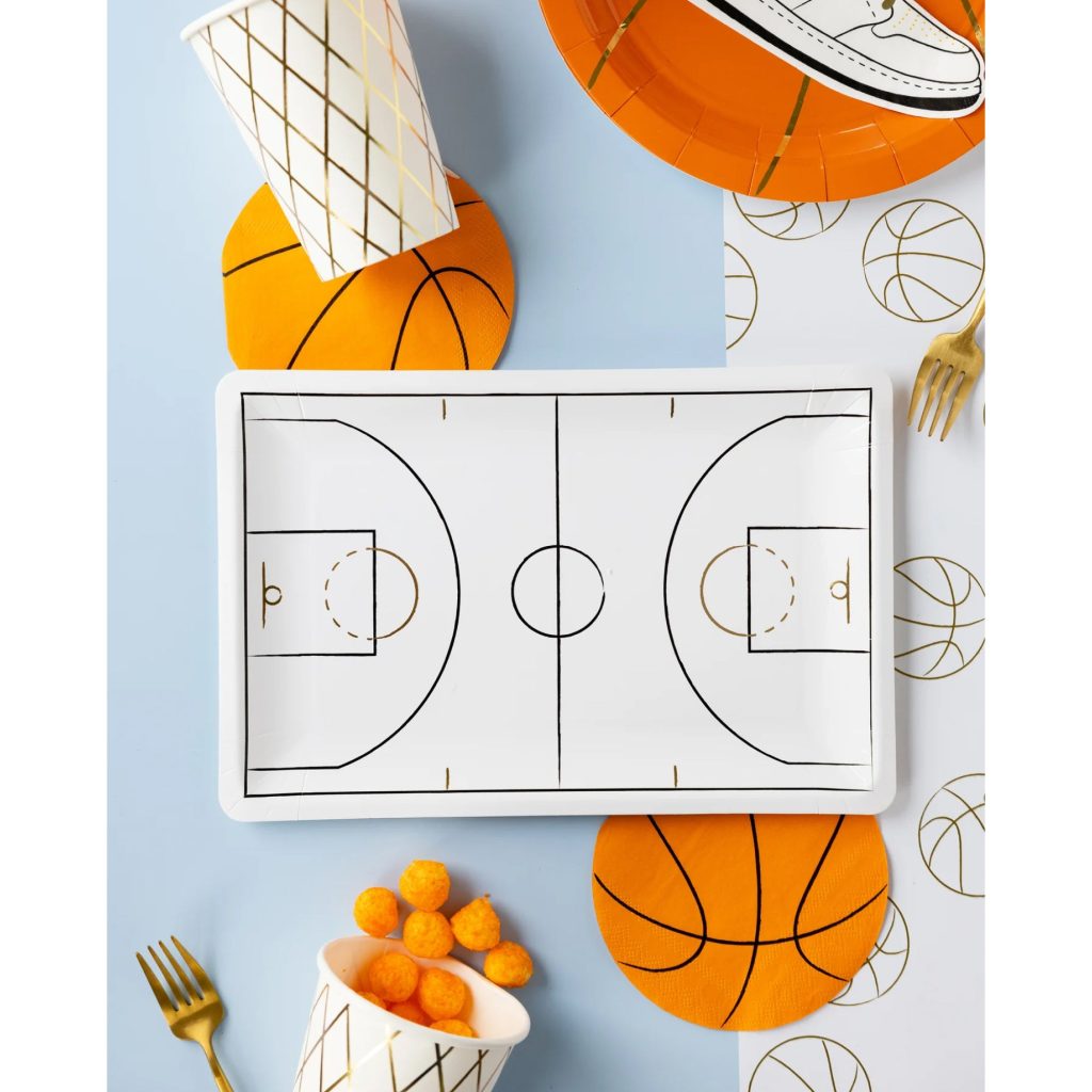 Basketball Court Lunch Plates 8ct