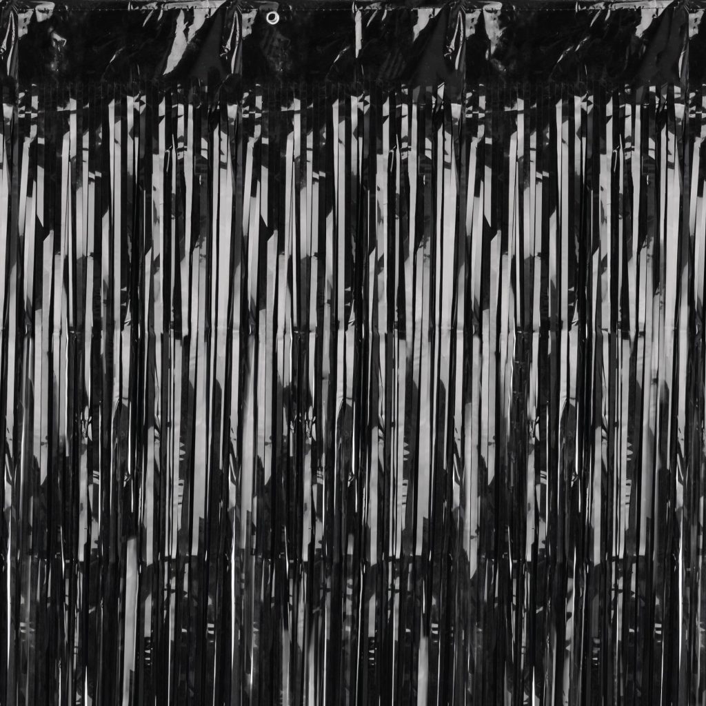 Black Fringe Curtain