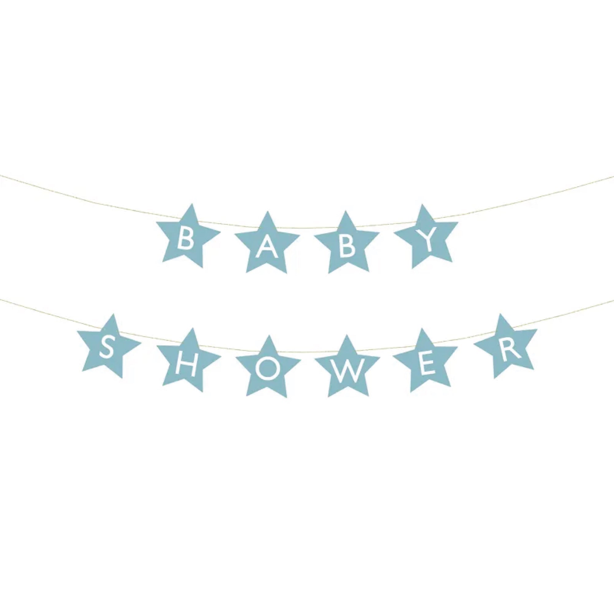 Blue Star Baby Shower Banner 9.5ft