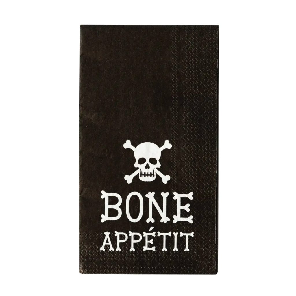 Bone Appetit Cross Bones Paper Guest Towels 24ct