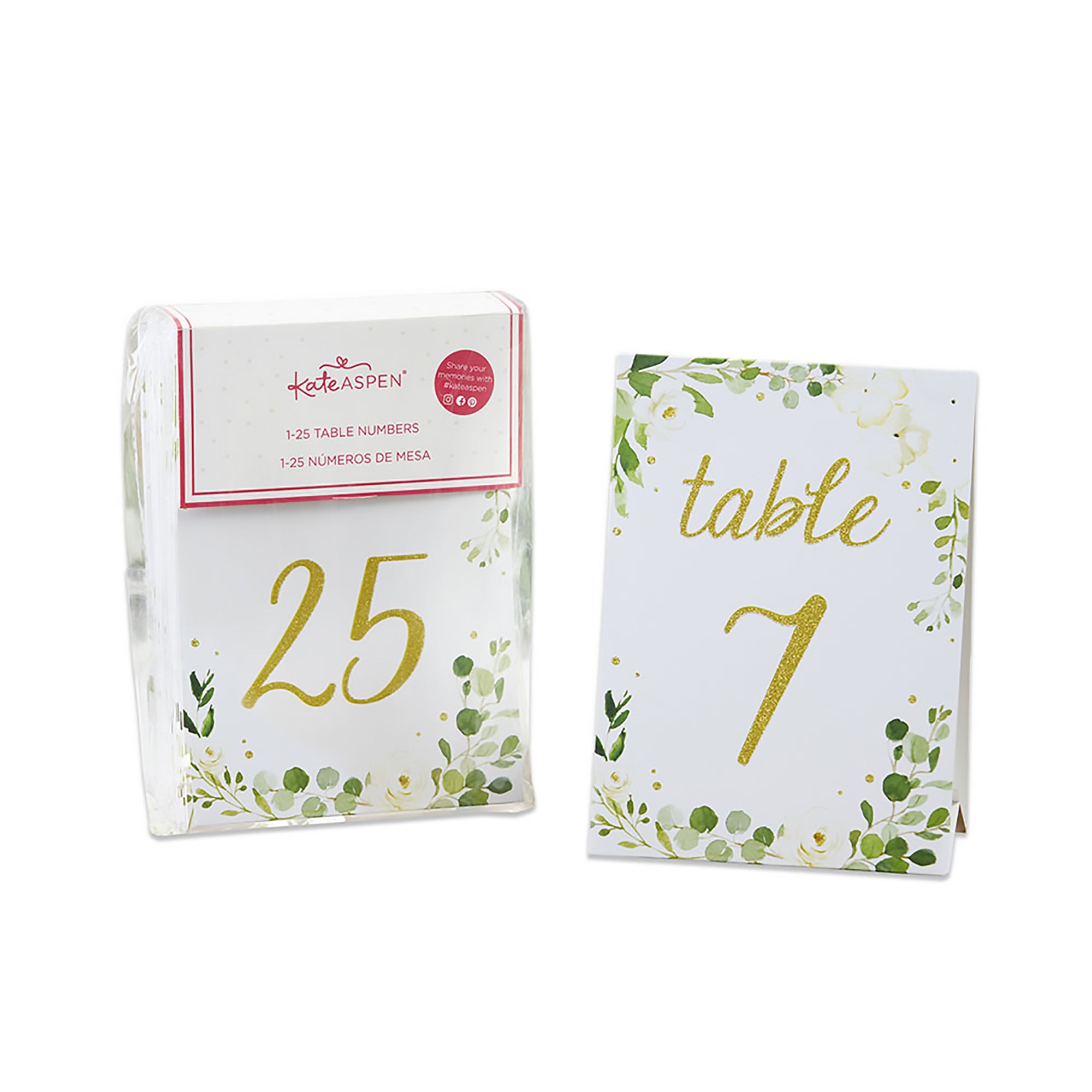 Botanical Garden Wedding Table Numbers (1-25)