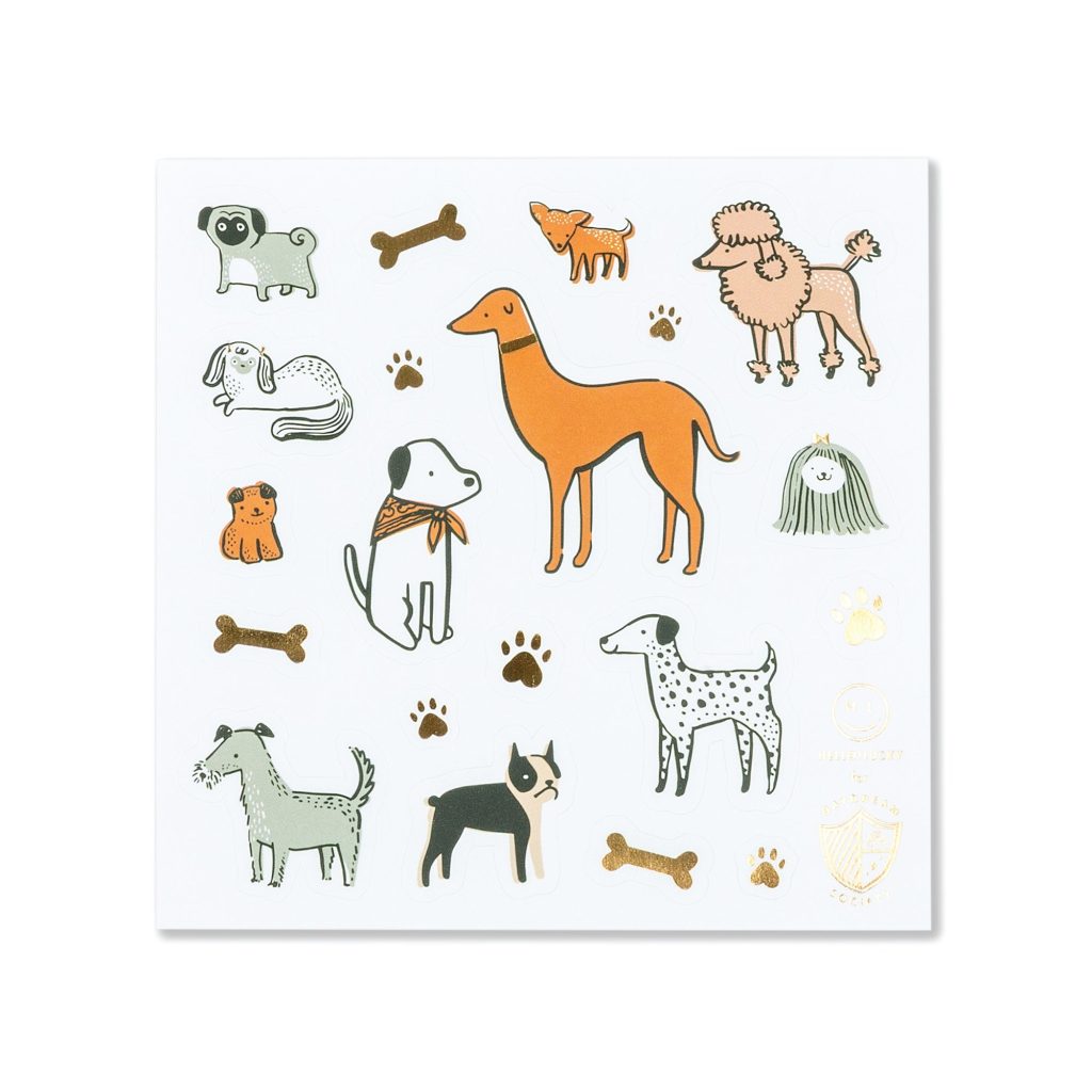 Bow Wow Dog Sticker Sheets 4ct