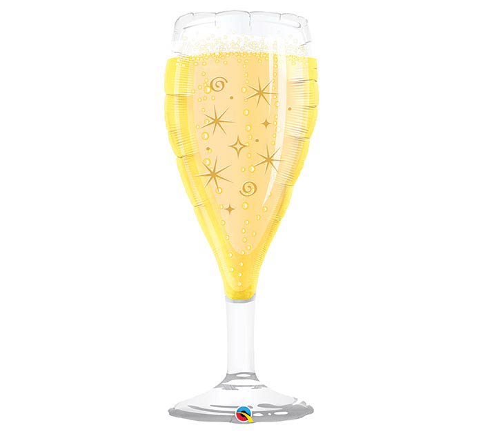 Bubbly Champagne Glass Balloon 39in