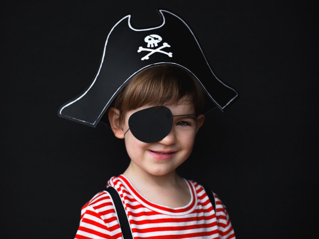 Pirate Party Hat & Eye Patch