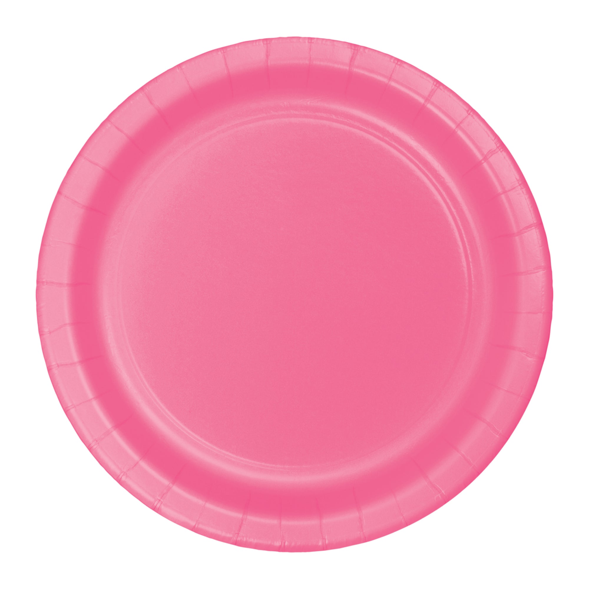 Candy Pink Paper Lunch Plates 24ct