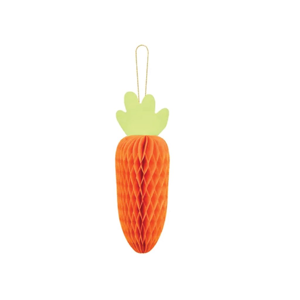 Carrot Honeycomb Decoration 7in