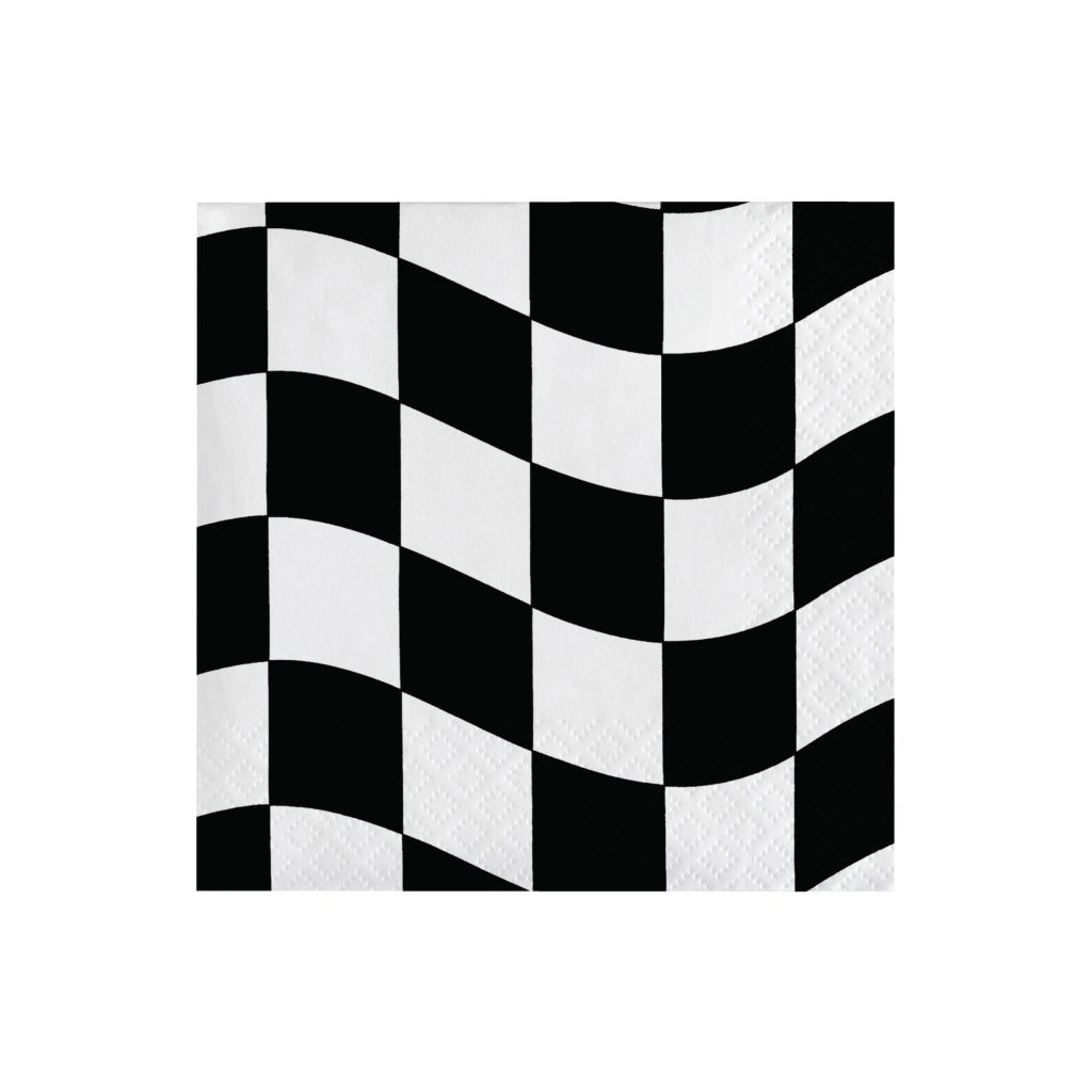 Classic Checkered Flag Lunch Napkins 16ct