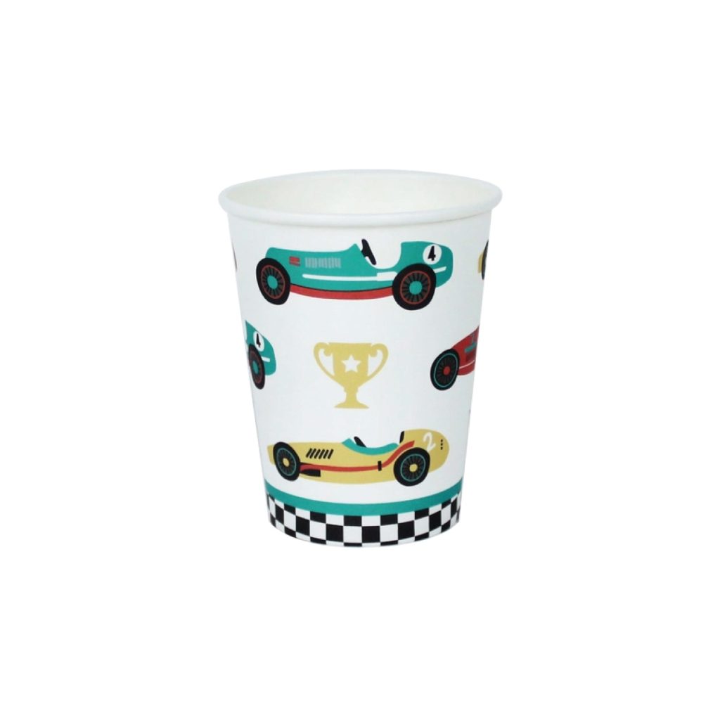 Classic Race Car Party Cups 12ct