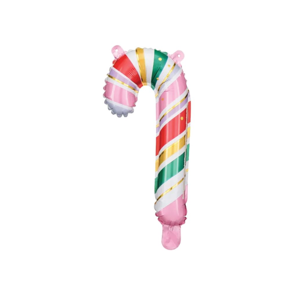 Multicolor 12in Candy Cane Balloons 5ct