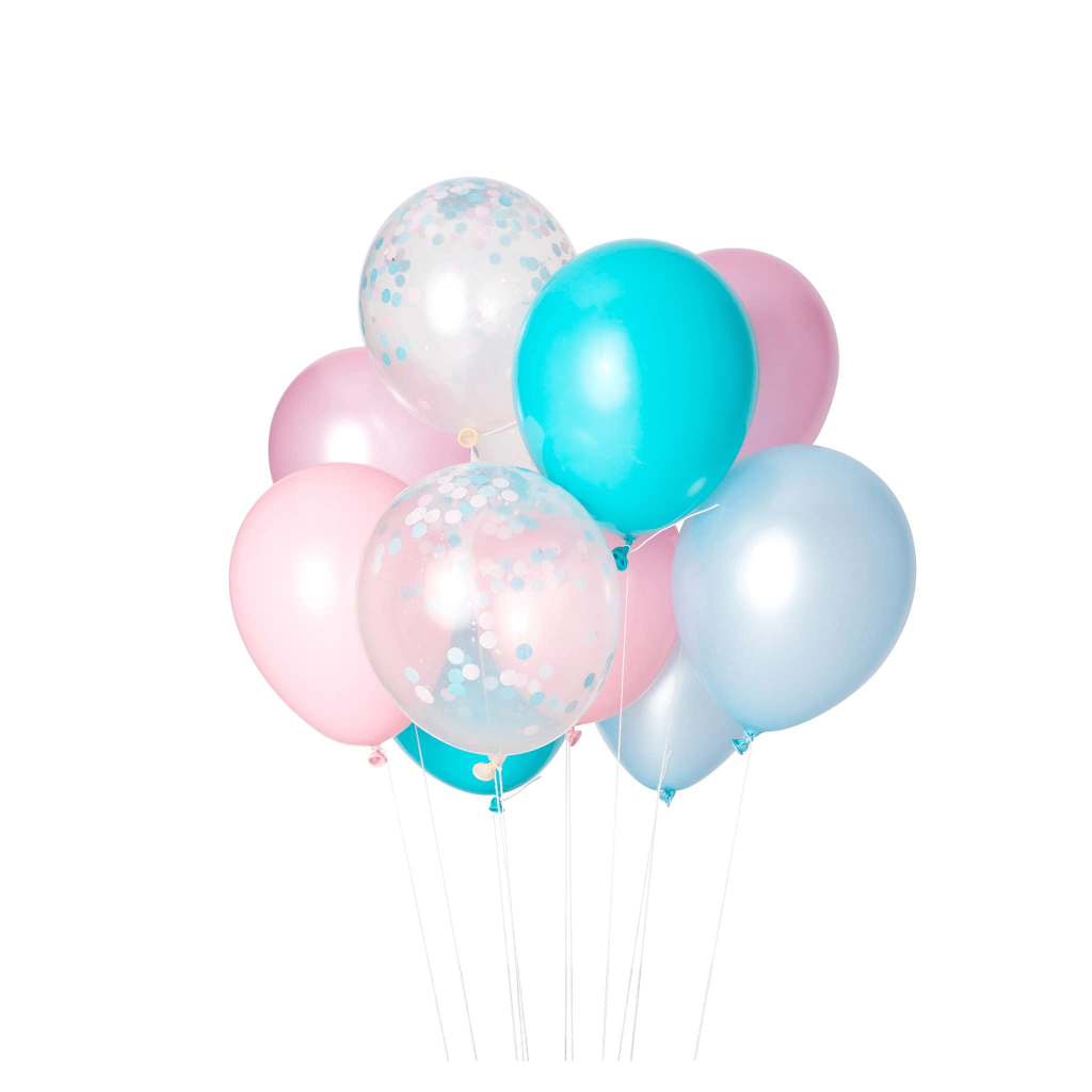 Cotton Candy Classic Balloon Bouquet 12ct