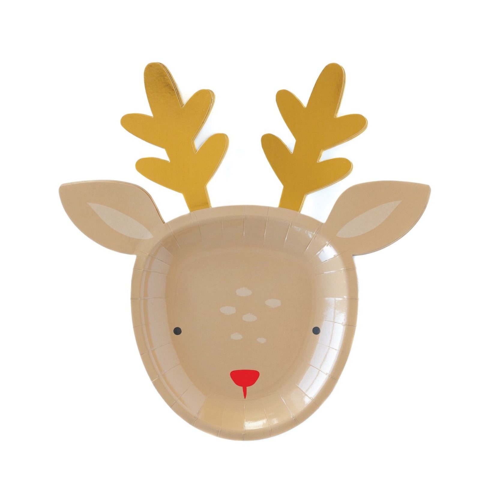 Rudolph Reindeer Plates 8ct