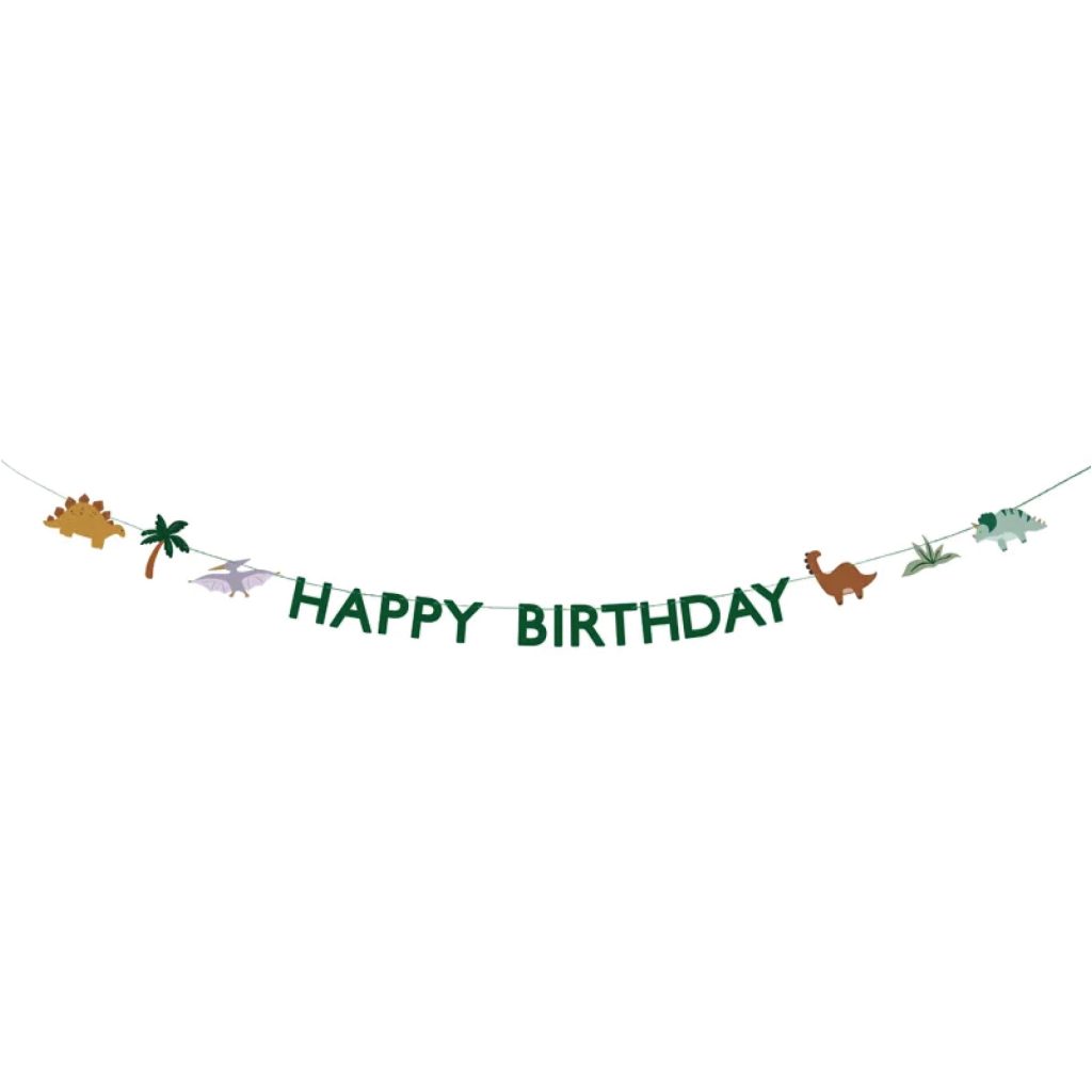 Dinosaur Happy Birthday Banner 10ft