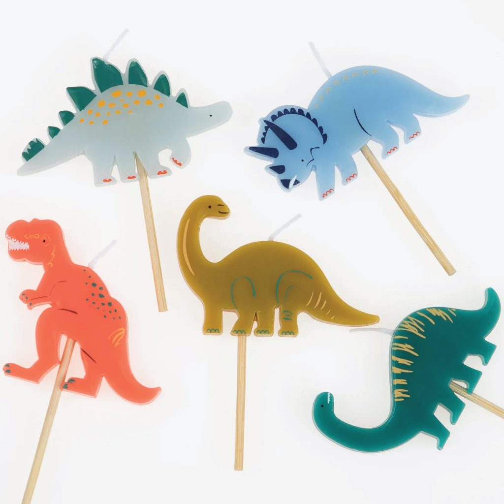 Dinosaur Kingdom Birthday Candles 5ct