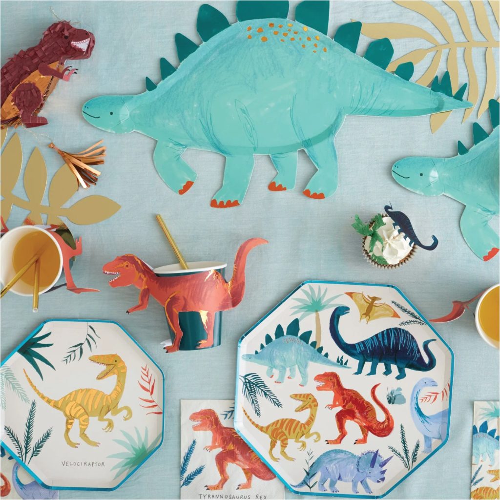 Stegosaurus Paper Platters 4ct