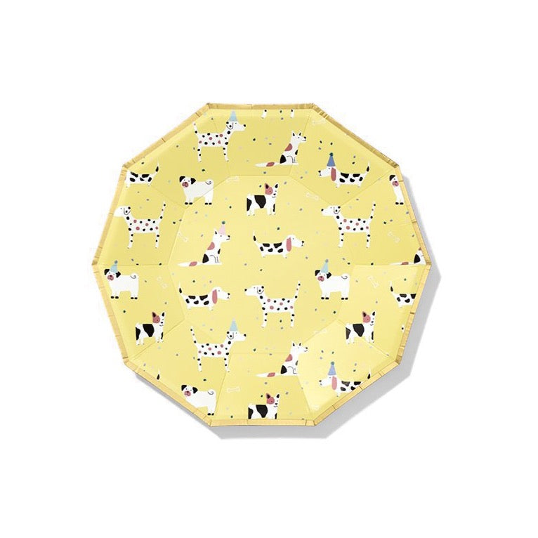 Dog Pawty Dessert Plates