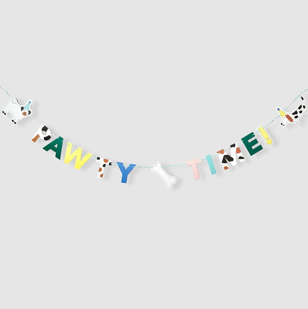 Pawty Time Dog Banner