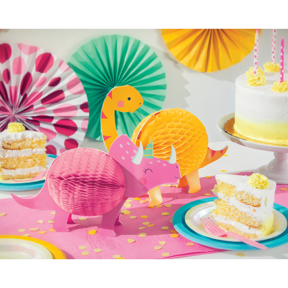 Girl Dinosaur Centerpieces 2ct