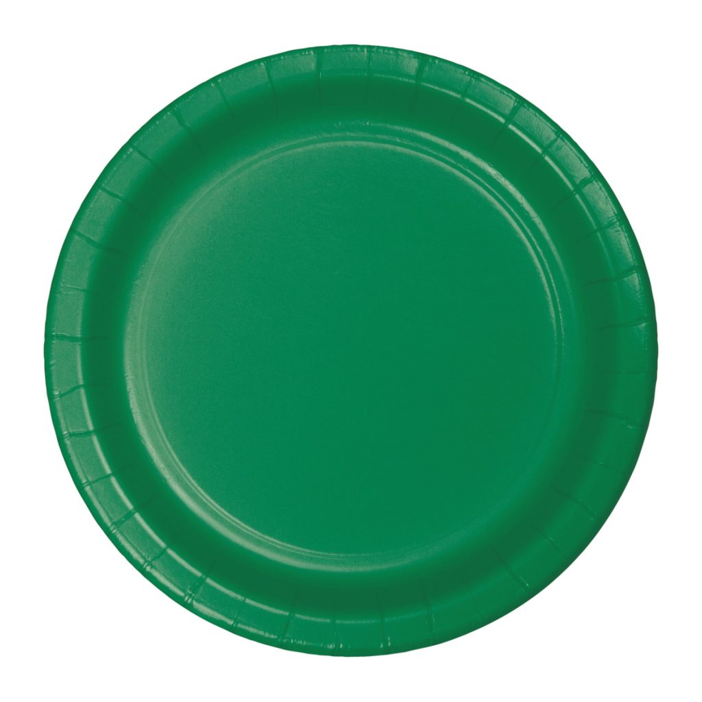 Emerald Green Paper Lunch Plates 8ct