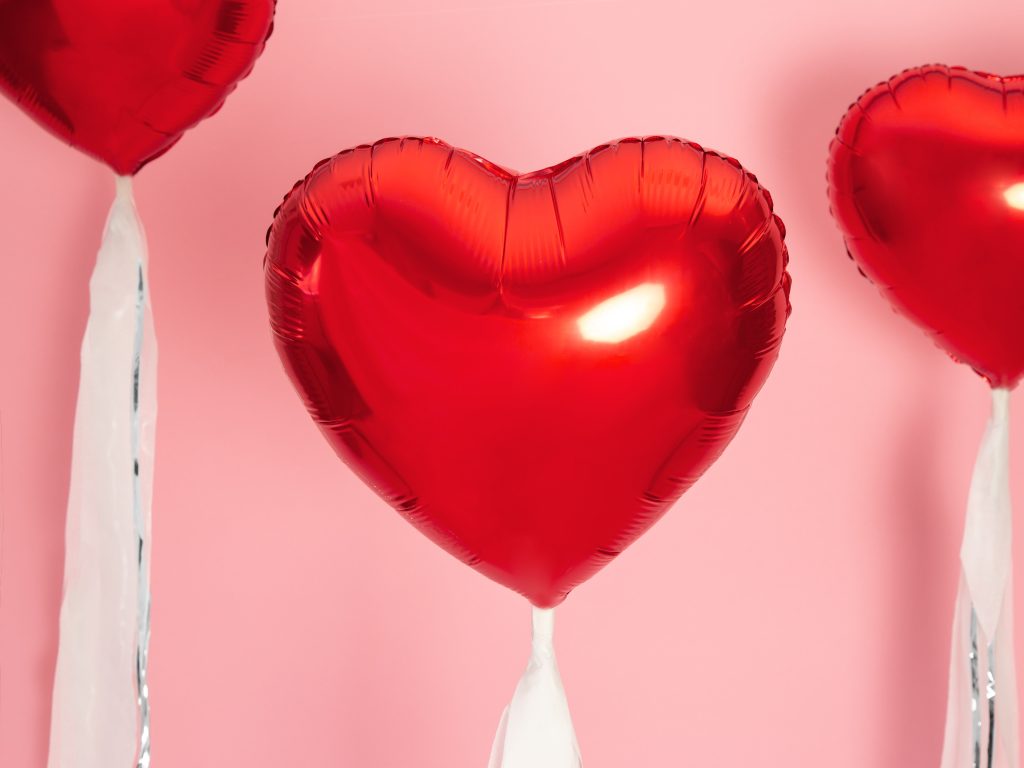 Red Heart Foil Balloon 18in