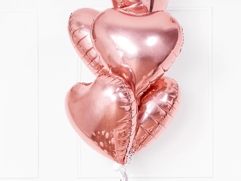 Rose Gold Heart Foil Balloon 18in