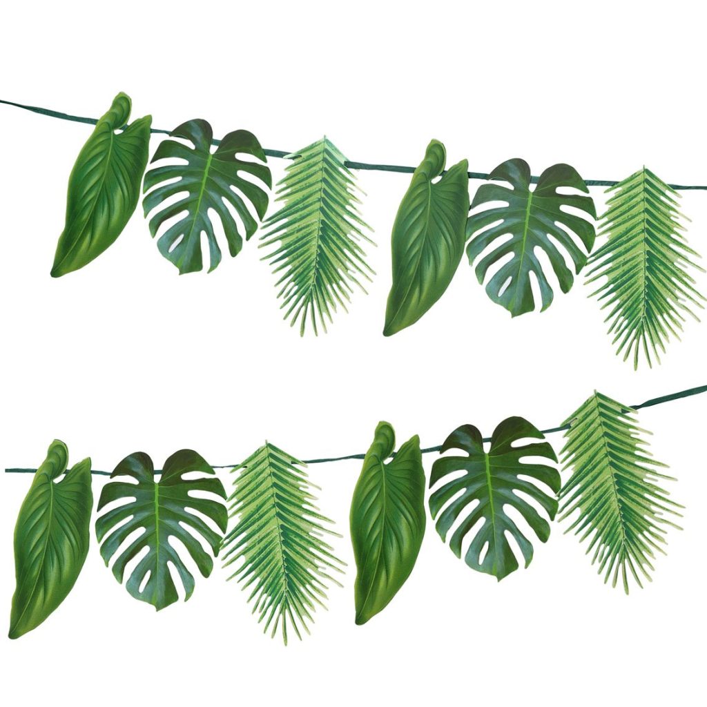 Tropical Palm Leaf Garland 5ft