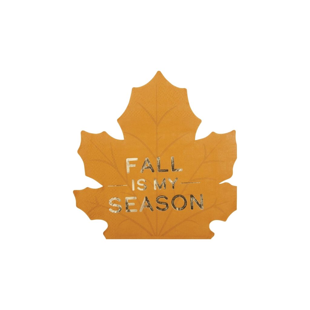 Fall Is My Season Leaf Dessert Napkins 20ct