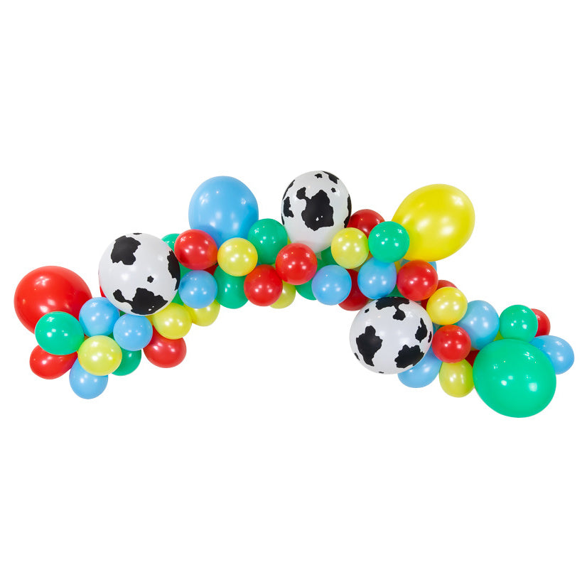 On The Farm Cow Print Balloon Garland Kit 6ft.