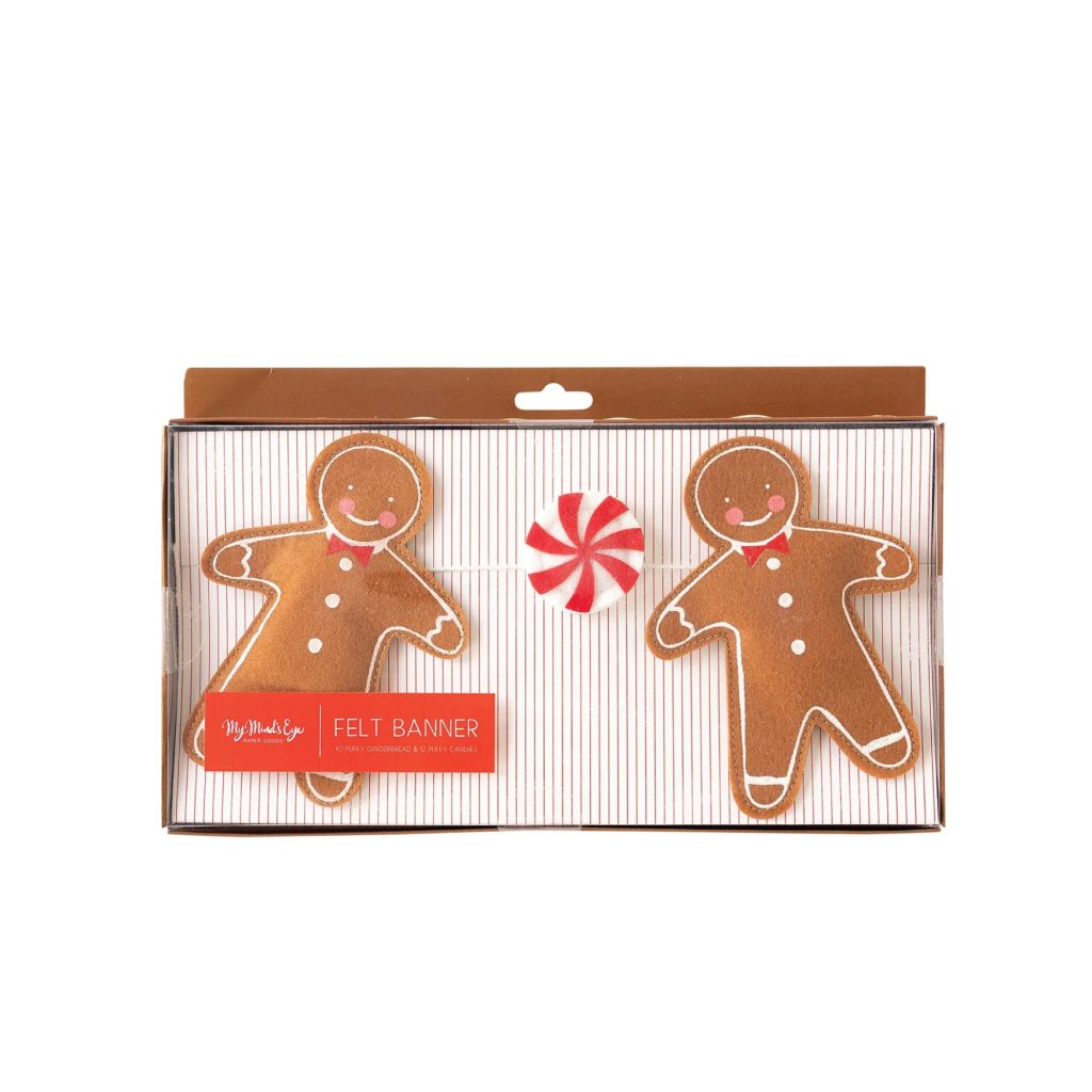 Felt Gingerbread Man Garland 6ft