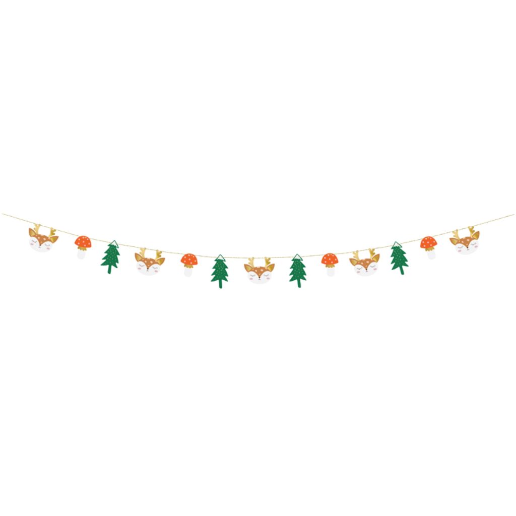 Woodland Forest Animals Paper Garland 5.5ft