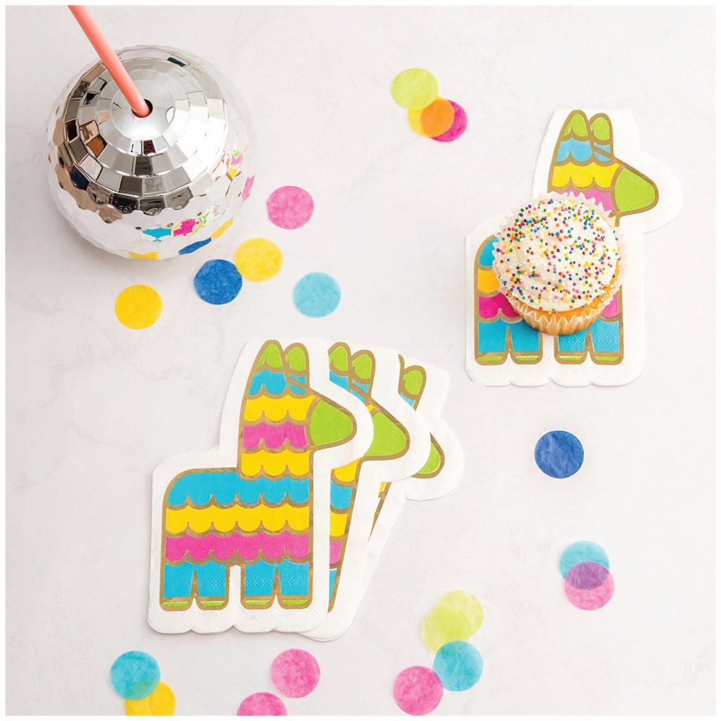 Llama Piñata Dessert Napkins 20ct