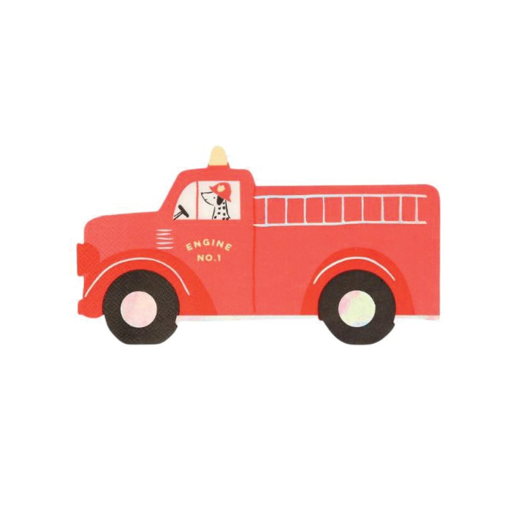 Fire Truck Lunch Napkins 16ct